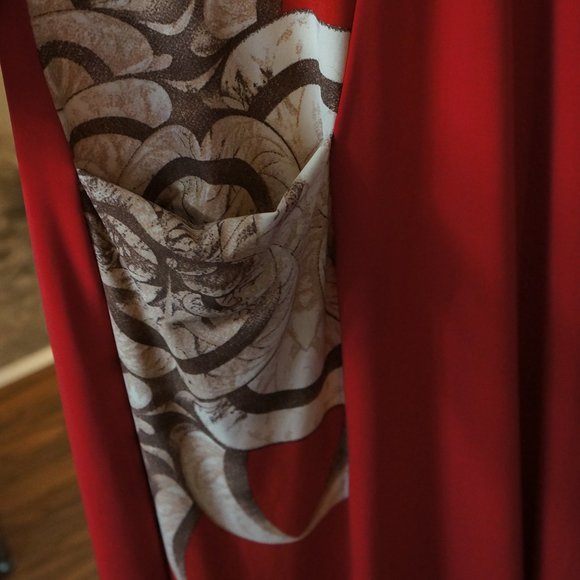 J Mode Red Maxi Dress - Picture 3 of 3